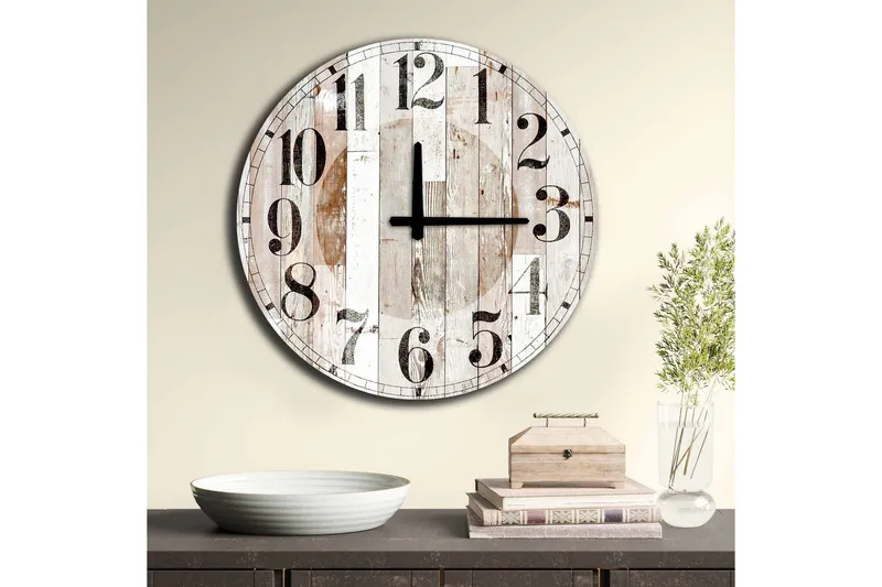 Väggdekor MDF Klocka - Inredning & dekor - Dekor & inredningsdetaljer