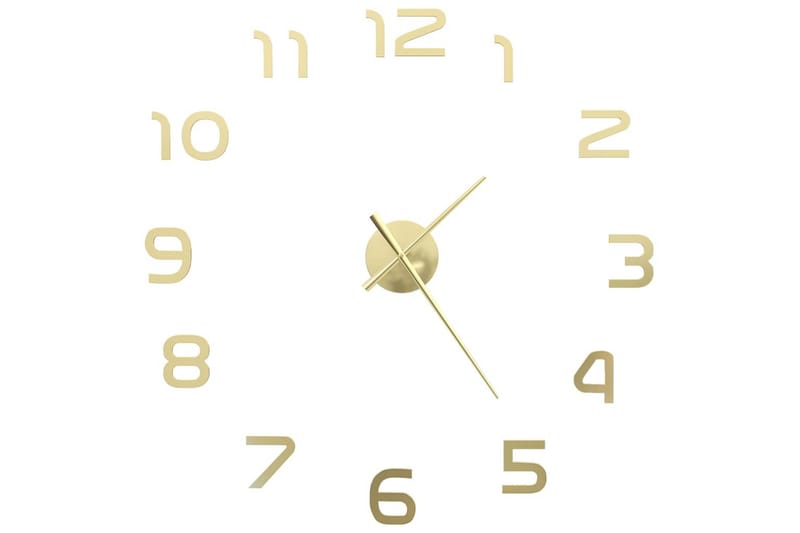 Väggklocka 3D modern design 100 cm XXL guld - Inredning & dekor - Dekor & inredningsdetaljer