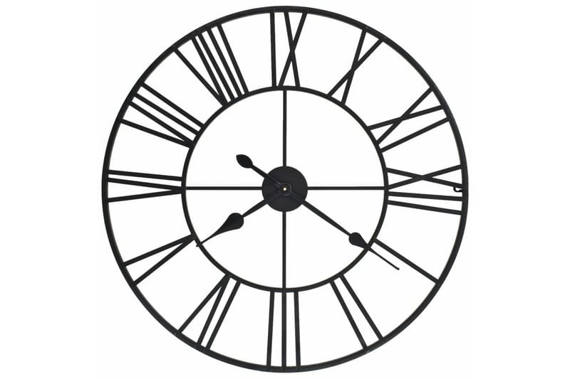 Väggklocka med Quartz-urverk 80 cm XXL - Svart - Inredning & dekor - Dekor & inredningsdetaljer