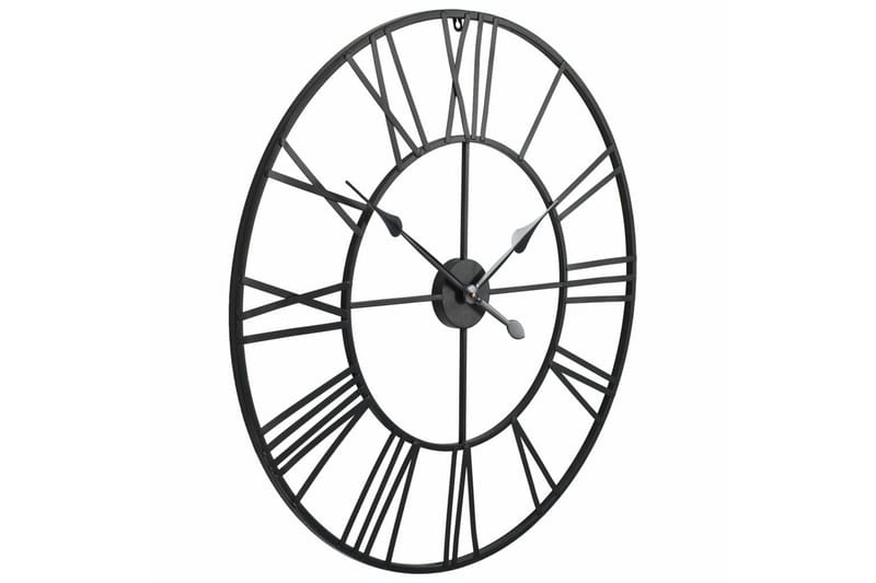 Väggklocka med Quartz-urverk 80 cm XXL - Svart - Inredning & dekor - Dekor & inredningsdetaljer