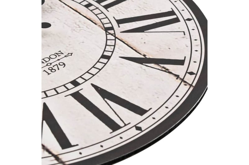 Väggklocka vintage London 30 cm - Vit - Inredning & dekor - Dekor & inredningsdetaljer