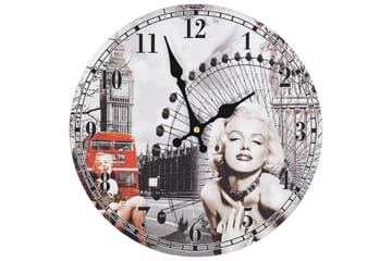 Väggklocka vintage Marilyn Monroe 30 cm
