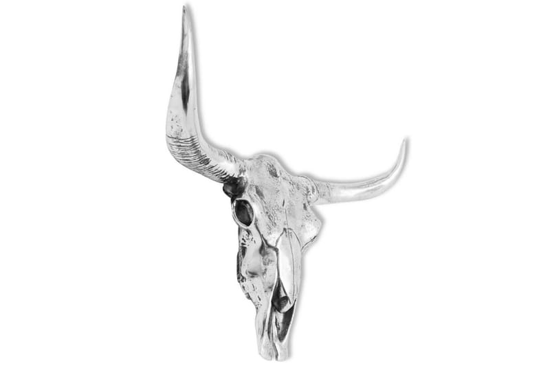 Väggmonterad dödskalledekoration aluminium silver - Silver - Inredning & dekor - Dekor & inredningsdetaljer