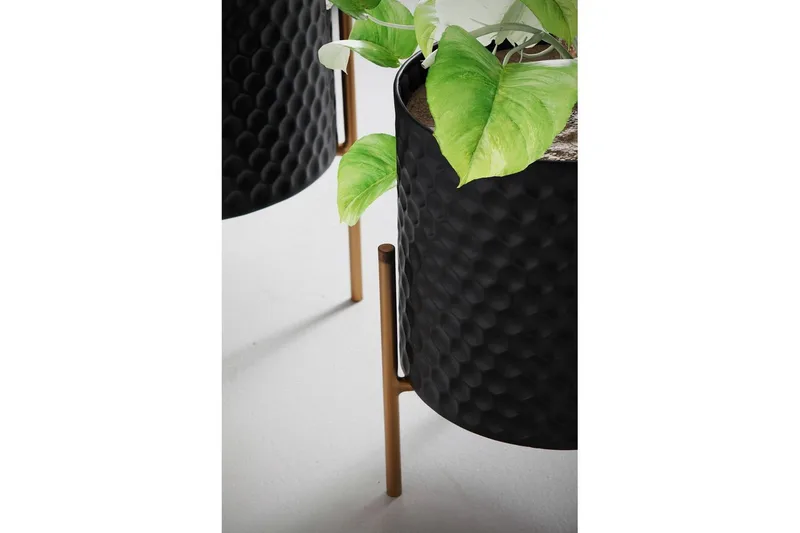 Vas Wohnling Set om 2 Aluminium Blomväxtkruka 3D-Cirkelyta Modern - Inredning & dekor - Dekor & inredningsdetaljer - Kruka & ytterkruka