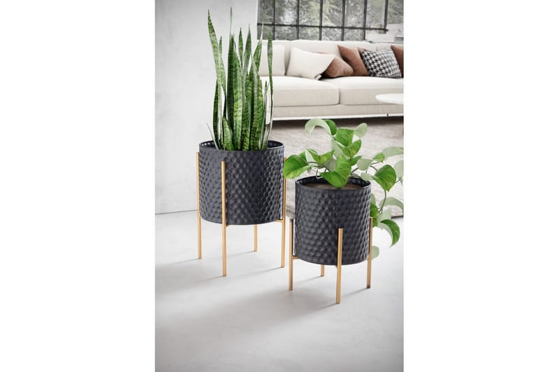 Vas Wohnling Set om 2 Aluminium Blomväxtkruka 3D-Cirkelyta Modern - Inredning & dekor - Dekor & inredningsdetaljer - Kruka & ytterkruka