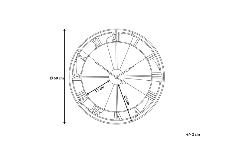 Wikon Väggklocka 60 cm - Flerfärgad - Inredning & dekor - Dekor & inredningsdetaljer