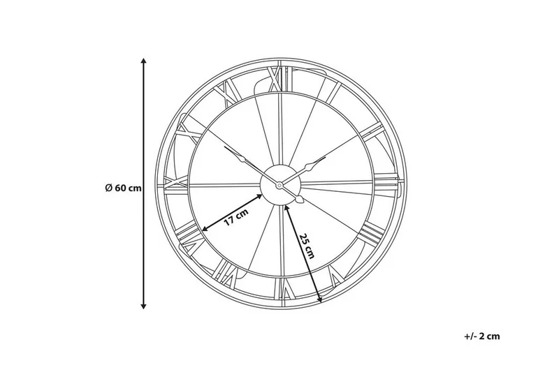 Wikon Väggklocka 60 cm - Flerfärgad - Inredning & dekor - Dekor & inredningsdetaljer