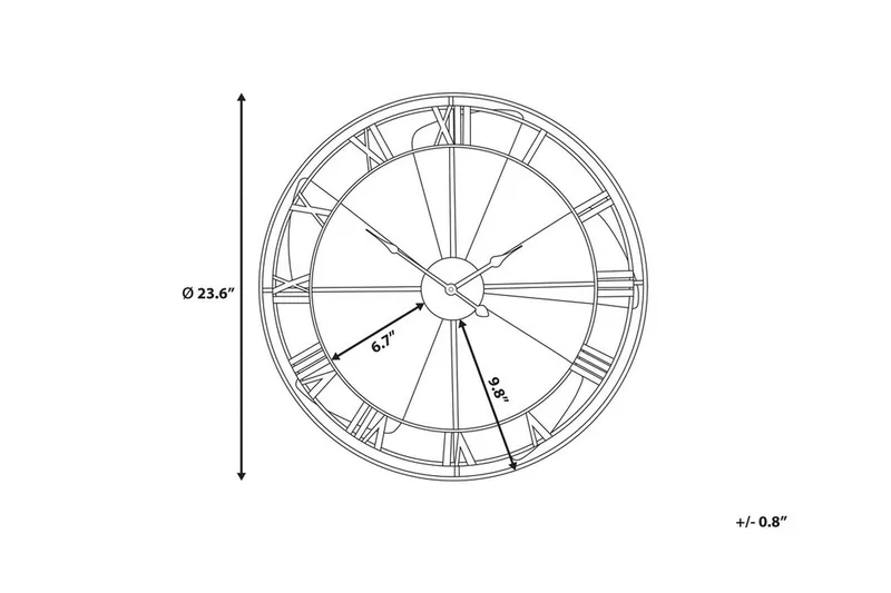 Wikon Väggklocka 60 cm - Flerfärgad - Inredning & dekor - Dekor & inredningsdetaljer