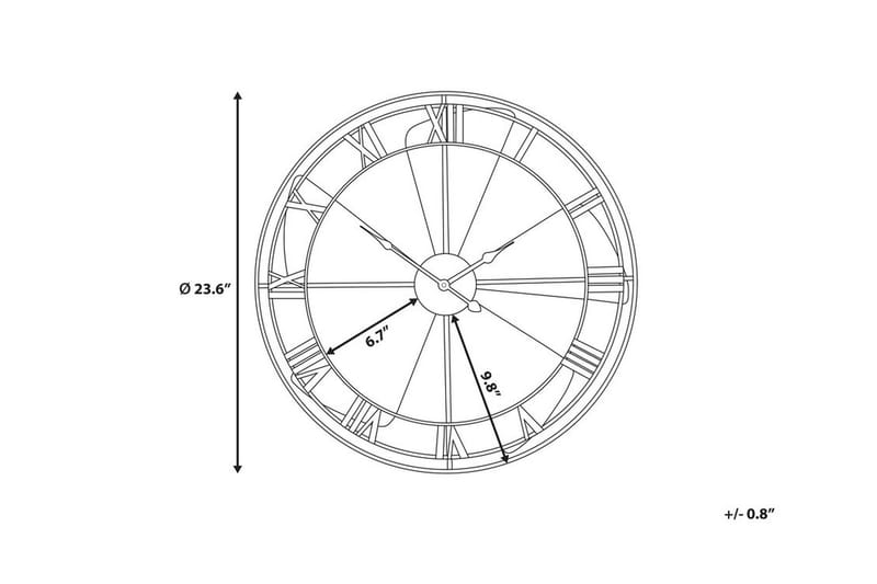 WIKON Väggklocka 60 cm - Inredning & dekor - Dekor & inredningsdetaljer
