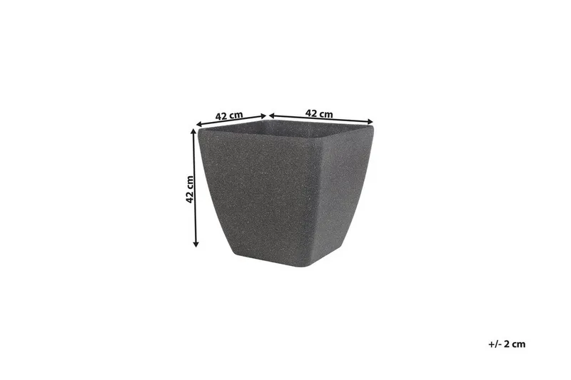 Zeli Kruka 42 cm - Grå - Inredning & dekor - Trädgårdsdekoration - Utomhuskrukor - Blomkrukor