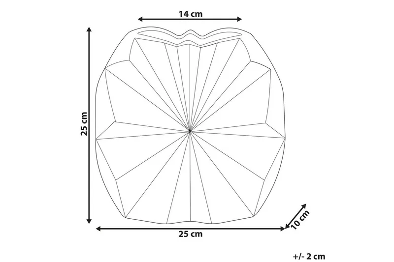 Dekorationsvas Aelia 25x10x25 cm - 25x10x25 cm - Inredning & dekor - Dekor & inredningsdetaljer
