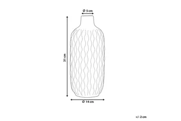 Dekorationsvas Emar Vit - Vit - Inredning & dekor - Dekor & inredningsdetaljer