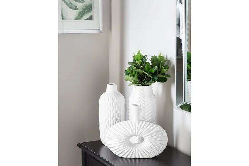 Dekorationsvas Emar Vit - Vit - Inredning & dekor - Dekor & inredningsdetaljer