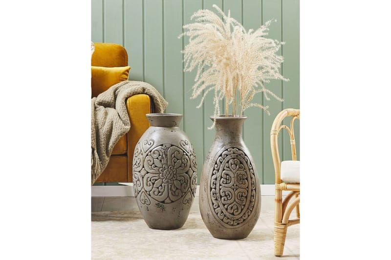 Dekorationsvas Megara Grå - Grå - Inredning & dekor - Dekor & inredningsdetaljer