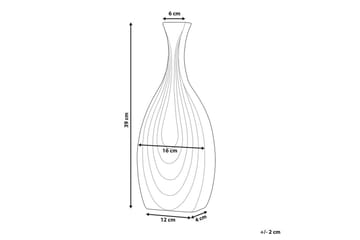Dekorationsvas Thapsus Svart, 16x4x39 cm - Svart, 16x4x39 cm - Inredning & dekor - Dekor & inredningsdetaljer