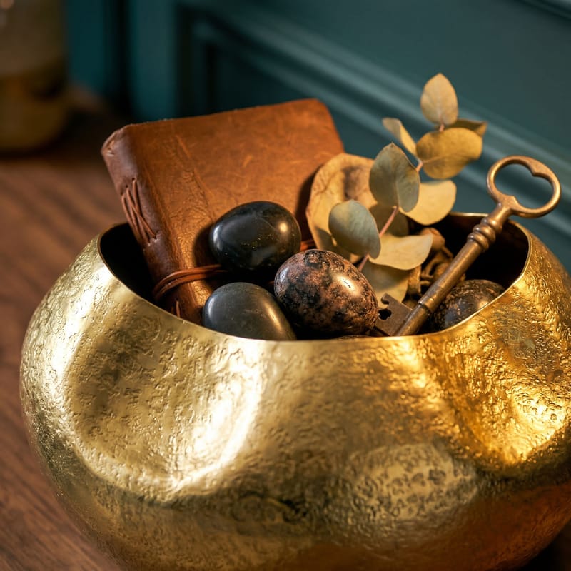 Harvik Bordsvas 30 cm i aluminium - Guld - Inredning & dekor - Dekor & inredningsdetaljer