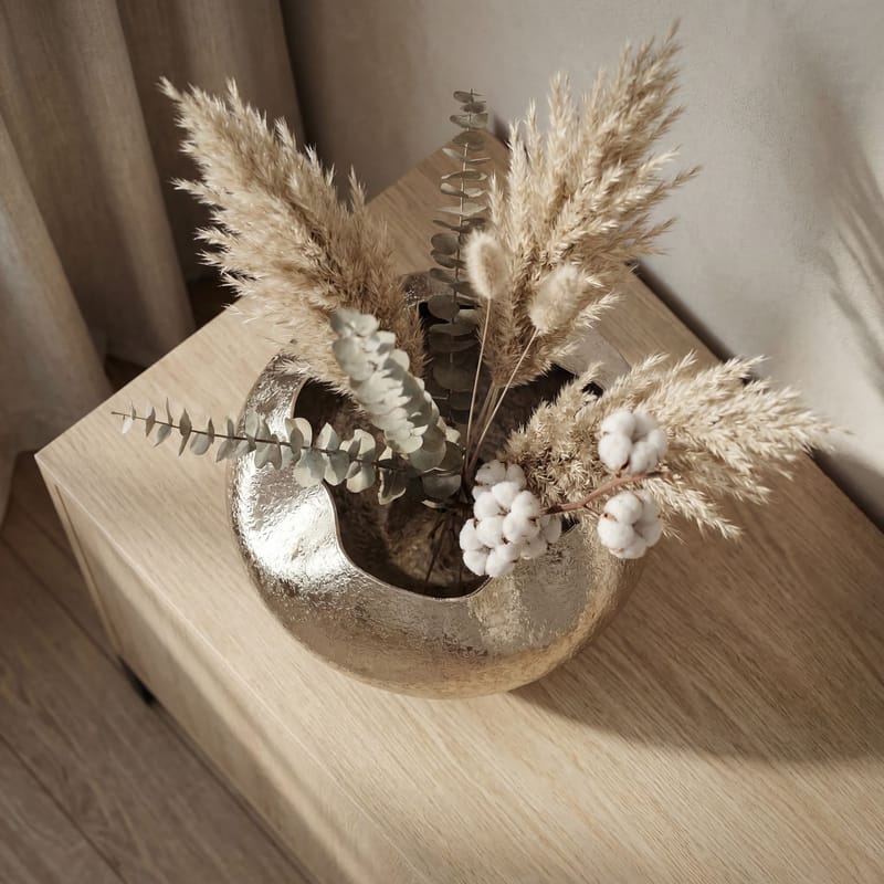 Harvik Bordsvas 30 cm i aluminium - Silver - Inredning & dekor - Dekor & inredningsdetaljer