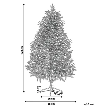 Bassie Liten Snöig Plastgran 120 cm - Vit|Grön - Inredning & dekor - Julpynt & helgdekoration - Julpynt & juldekoration - Plastgran