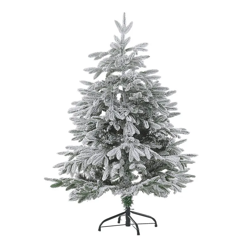 Bassie Liten Snöig Plastgran 120 cm, Vit|Grön