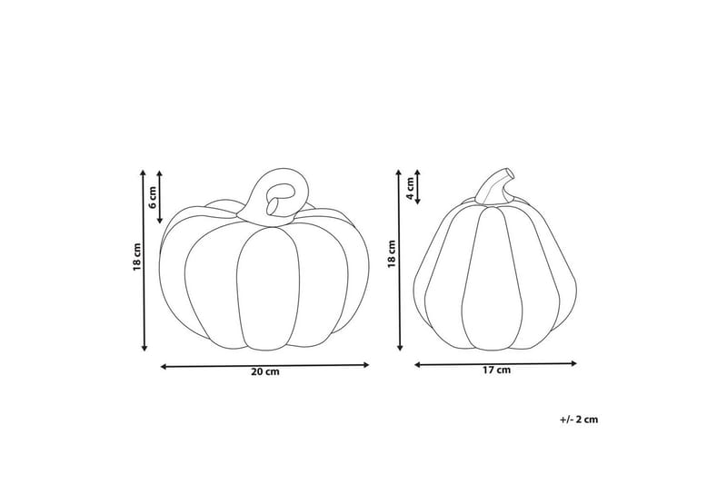 Prydnadsfigur Chalkida set om 2 - Inredning & dekor - Julpynt & helgdekoration - Halloweenpynt & halloweendekoration - Dekorativ halloweenpumpa