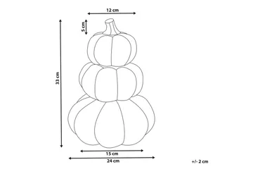 Prydnadsfigur Kalamata - Inredning & dekor - Julpynt & helgdekoration - Halloweenpynt & halloweendekoration - Dekorativ halloweenpumpa