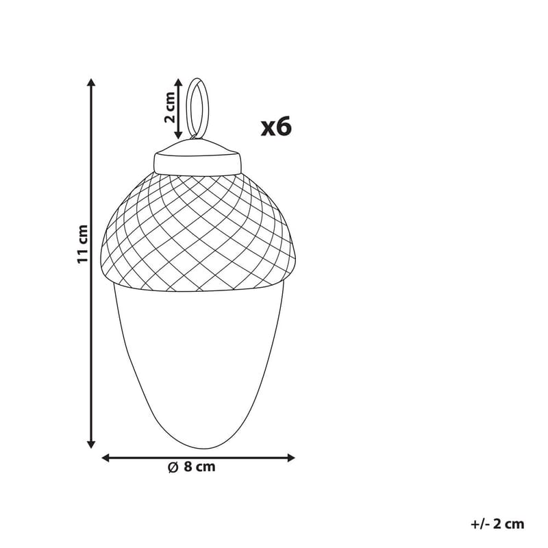 Julgranskula Ambre Set med 6 - Inredning & dekor - Julpynt & helgdekoration - Julpynt & juldekoration