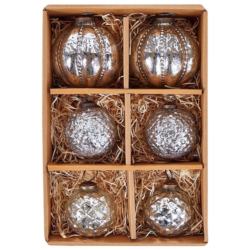 Julgranskula Argentin Set med 6 - Silver - Inredning & dekor - Julpynt & helgdekoration - Julpynt & juldekoration