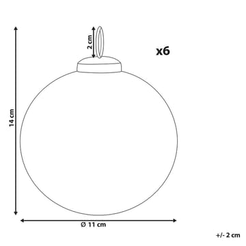 Julgranskula Astral Set med 6 - Inredning & dekor - Julpynt & helgdekoration - Julpynt & juldekoration - Julgranspynt