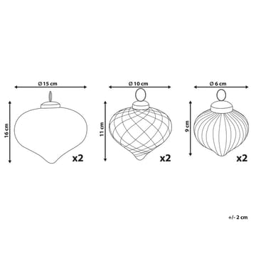 Julgranskula Astrale Set med 6 - Inredning & dekor - Julpynt & helgdekoration - Julpynt & juldekoration - Julgranspynt