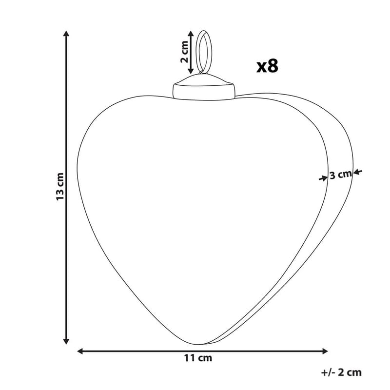 Julgranskula Feriable Set med 8 - Grå, Guld, Silver - Inredning & dekor - Julpynt & helgdekoration - Julpynt & juldekoration