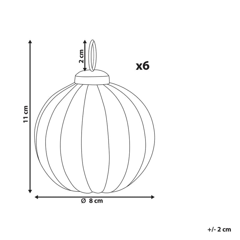 Julgranskula Ivoire Set med 6 - Inredning & dekor - Julpynt & helgdekoration - Julpynt & juldekoration - Julgranspynt