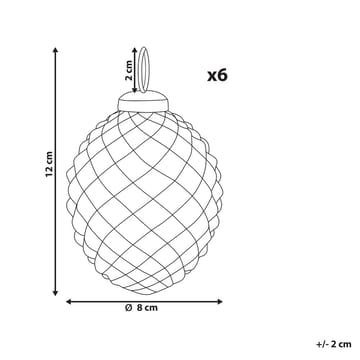 Julgranskula Laiton Set med 6 - Inredning & dekor - Julpynt & helgdekoration - Julpynt & juldekoration - Julgranspynt