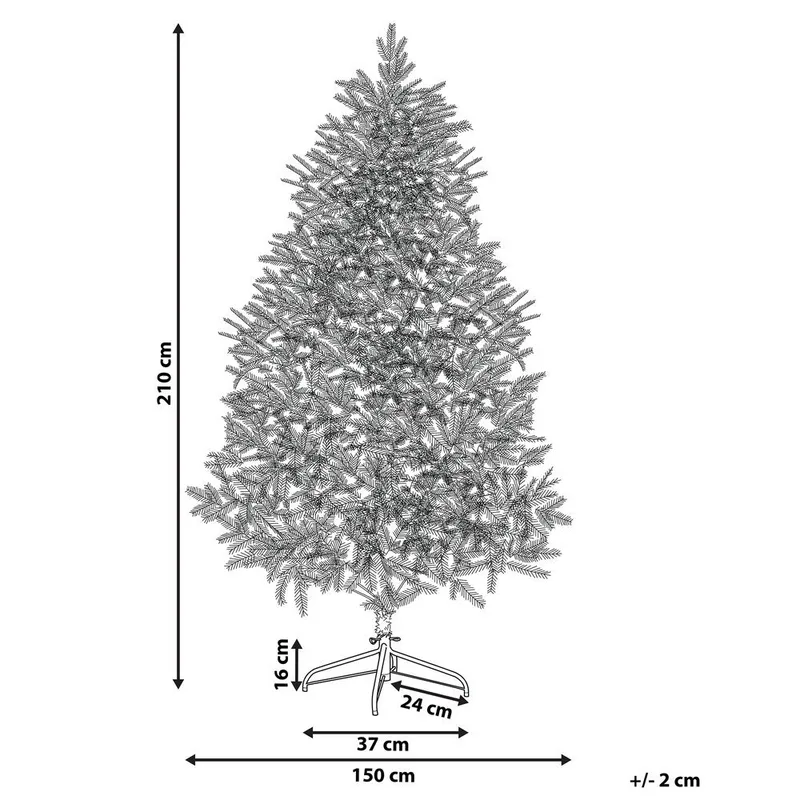Bassie Snöig Plastgran 210 cm - Vit|Grön - Inredning & dekor - Julpynt & helgdekoration - Julpynt & juldekoration - Plastgran