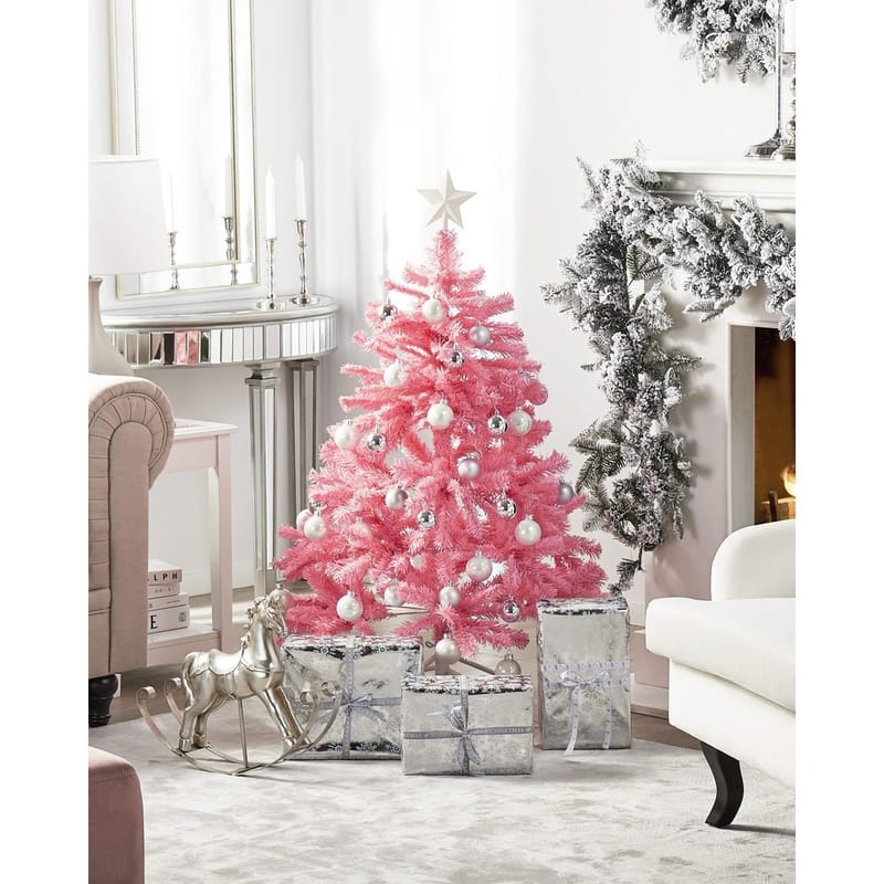 Farnham Liten Plastgran 120 cm - Rosa - Inredning & dekor - Julpynt & helgdekoration - Julpynt & juldekoration - Plastgran