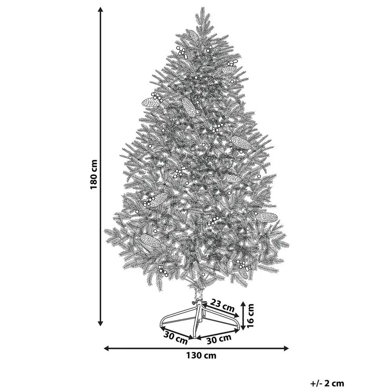 Jacinto Plastgran 180 cm med Belysning - Grön|Svart - Inredning & dekor - Julpynt & helgdekoration - Julpynt & juldekoration - Plastgran