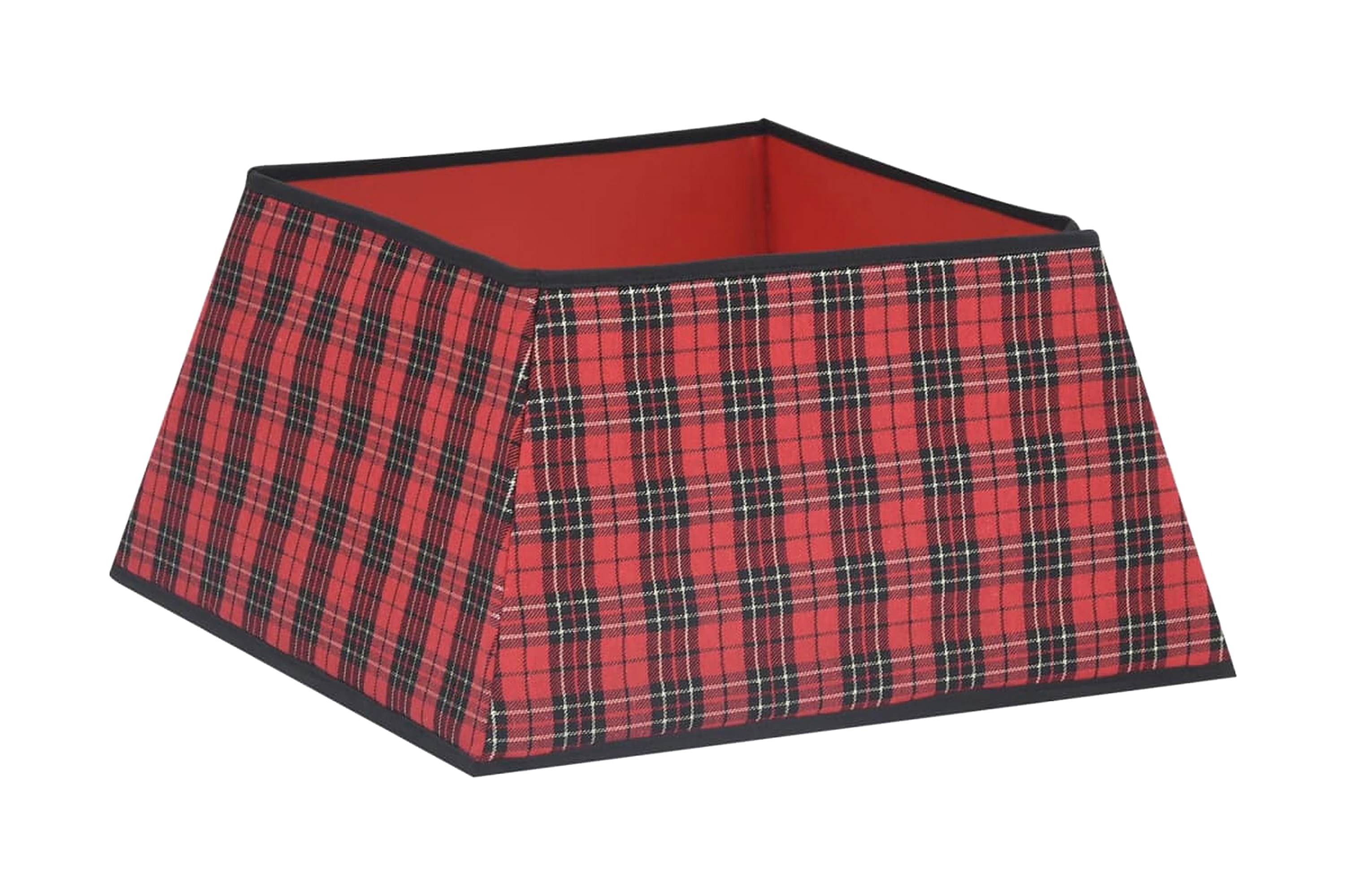 Julgranskrage röd och svart 48x48x25 cm – Röd