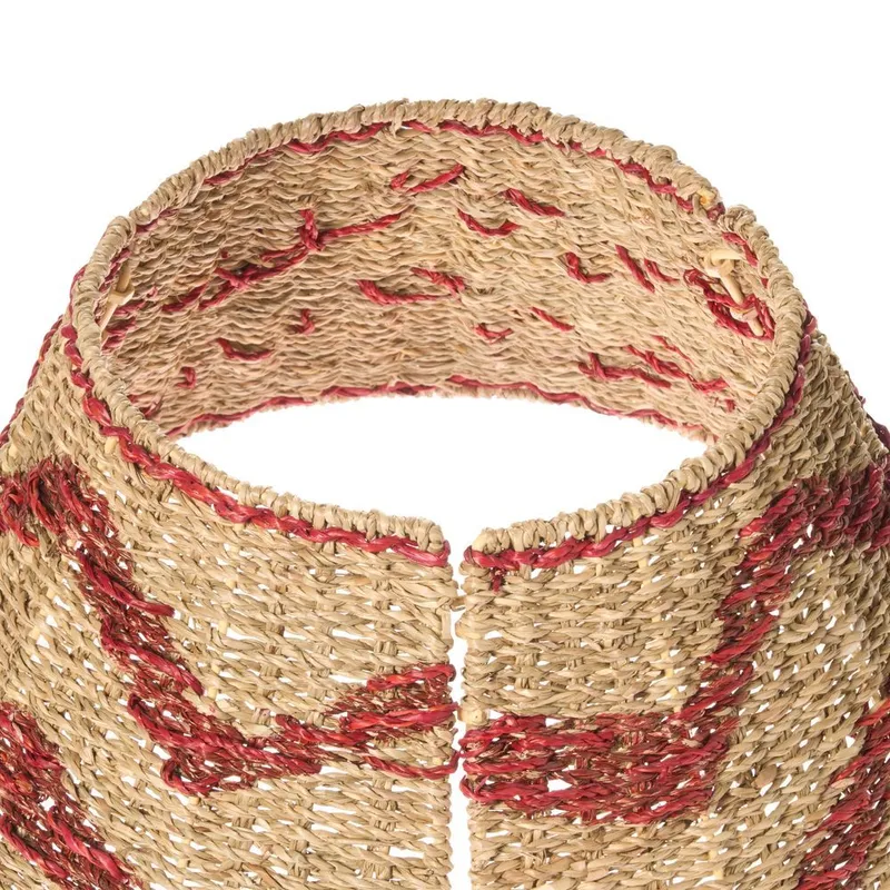 Julgranskrage Hiver - Naturlig, Röd 43x43x24 cm - Inredning & dekor - Julpynt & helgdekoration - Julpynt & juldekoration - Julgransfot