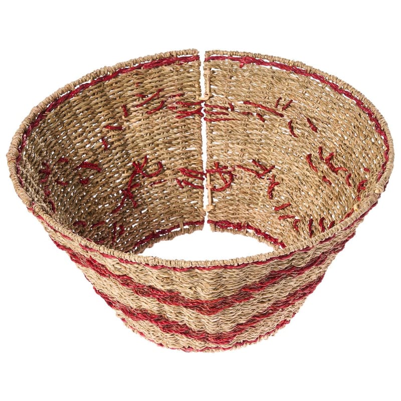 Julgranskrage Hiver - Naturlig, Röd 43x43x24 cm - Inredning & dekor - Julpynt & helgdekoration - Julpynt & juldekoration - Julgransfot