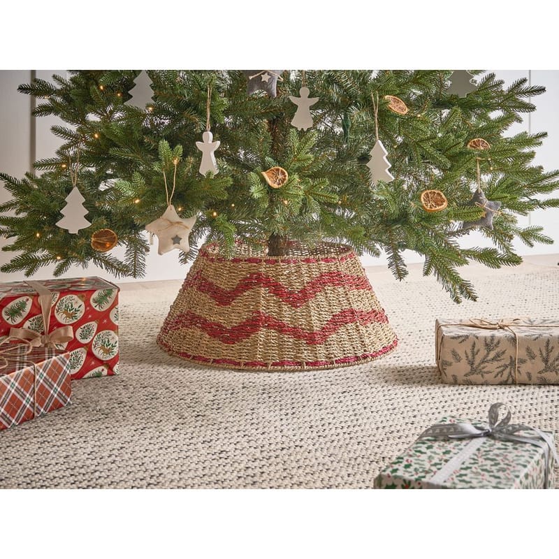 Julgranskrage Hiver - Naturlig, Röd 51x51x24 cm - Inredning & dekor - Julpynt & helgdekoration - Julpynt & juldekoration - Julgransfot