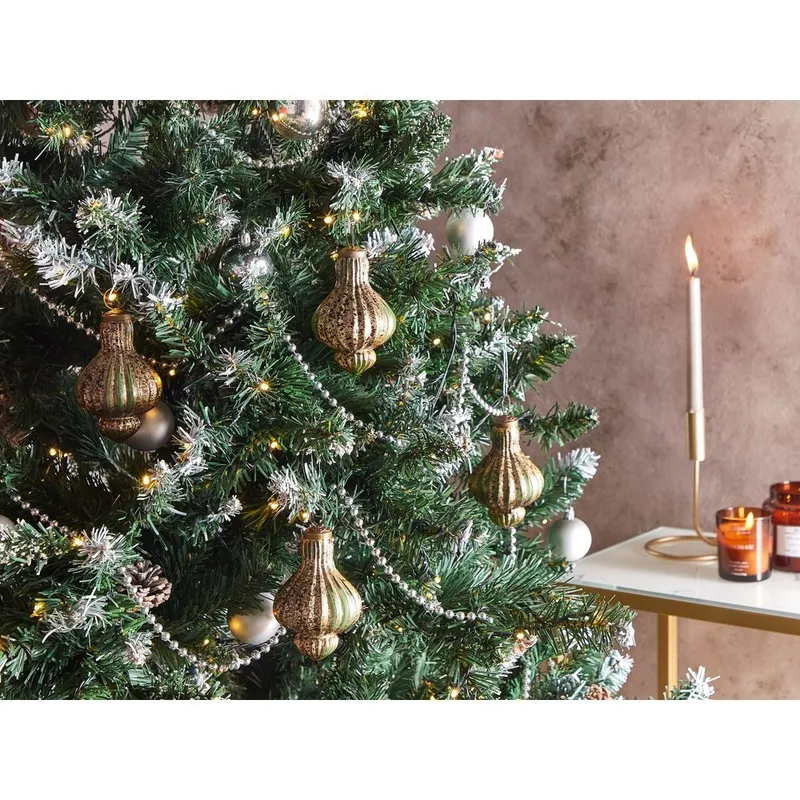 Julgranskula Brillant Set med 8 - Guld, Grön - Inredning & dekor - Julpynt & helgdekoration - Julpynt & juldekoration - Julgranspynt