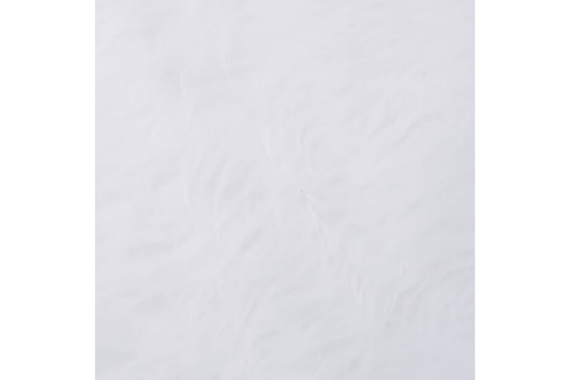 Julgranskrage vit 122 cm fuskpäls - Vit - Julgranspynt