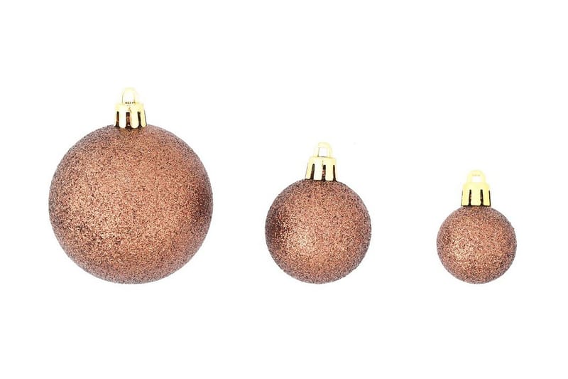 Julgranskulor 100 delar set 3/4/6 cm brun/brons/guld - Inredning & dekor - Julpynt & helgdekoration - Julpynt & juldekoration - Julgranspynt