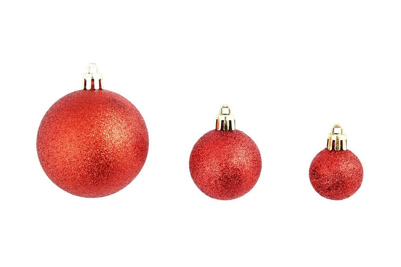 Julgranskulor 100 delar set 3/4/6 cm röd - Röd - Inredning & dekor - Julpynt & helgdekoration - Julpynt & juldekoration - Julgranspynt