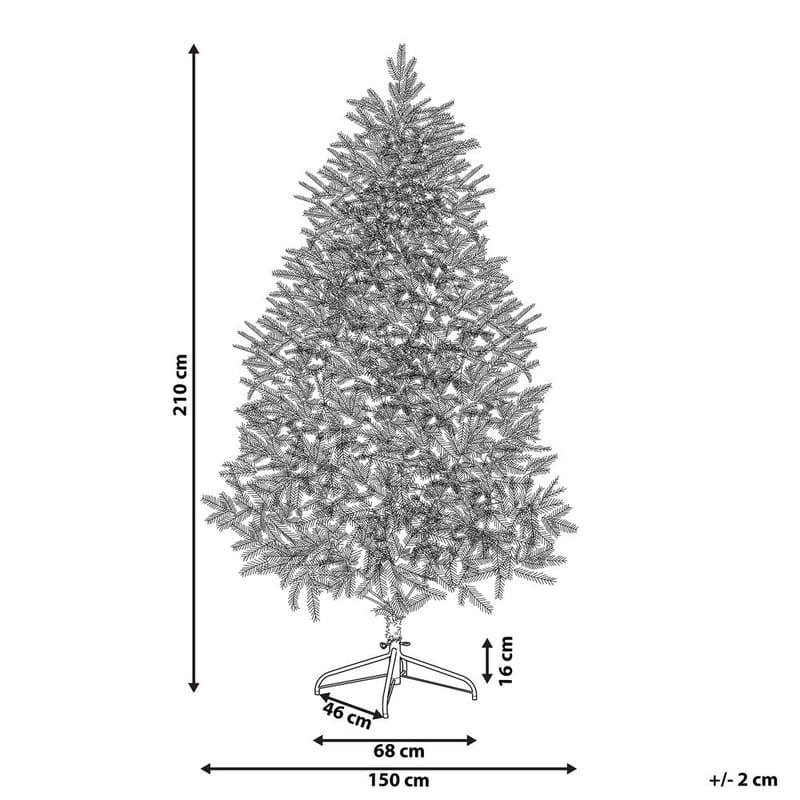 Konstgjord Julgran Farnham - Blå 150x150x210 cm - Inredning & dekor - Julpynt & helgdekoration - Julpynt & juldekoration - Plastgran