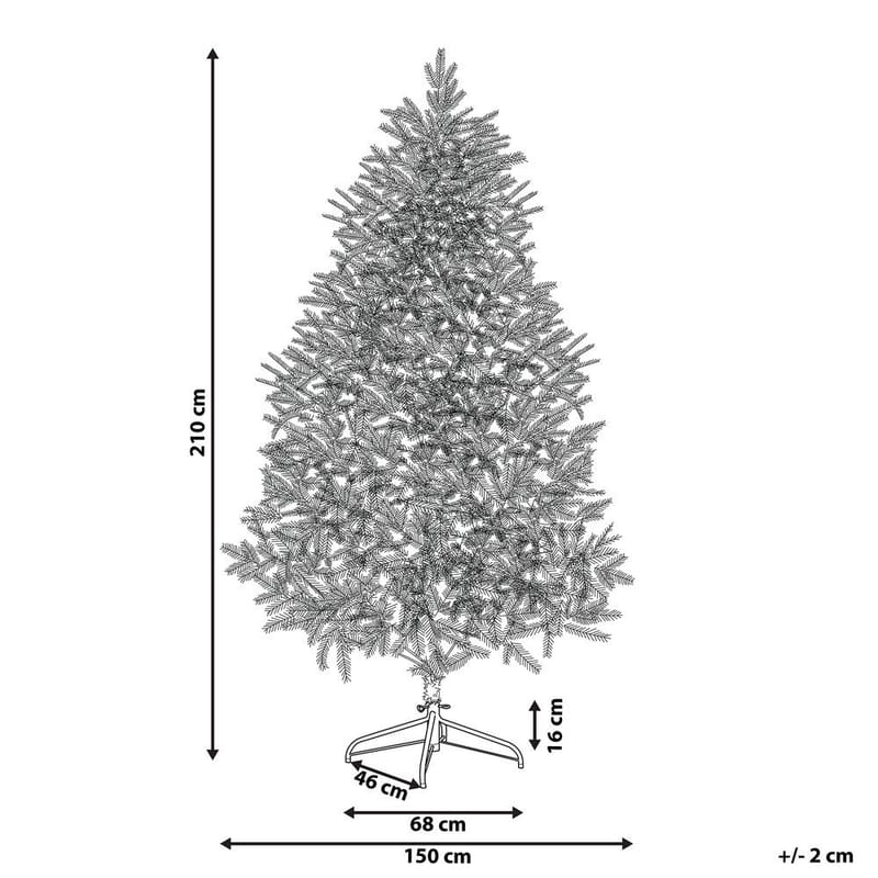 Konstgjord Julgran Farnham - Blå 150x150x210 cm - Inredning & dekor - Julpynt & helgdekoration - Julpynt & juldekoration - Plastgran