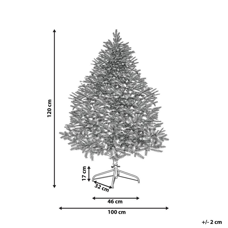 Konstgjord Julgran Farnham - Rosa 100x100x120 cm - Inredning & dekor - Julpynt & helgdekoration - Julpynt & juldekoration - Plastgran