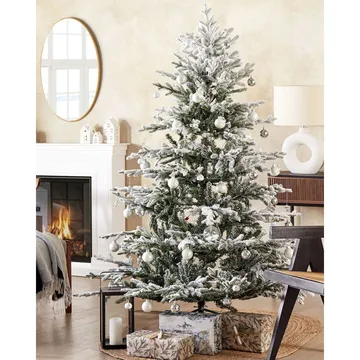 Konstgjord Snöig Julgran Brisco - 115x115x180 cm - Inredning & dekor - Julpynt & helgdekoration - Julpynt & juldekoration - Plastgran