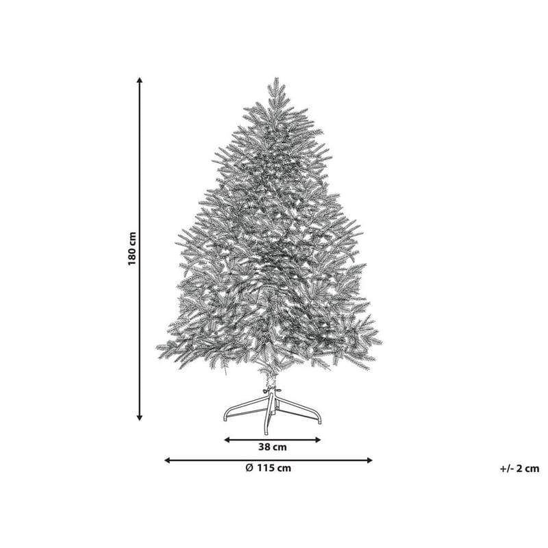 Konstgjord Snöig Julgran Brisco - 115x115x180 cm - Inredning & dekor - Julpynt & helgdekoration - Julpynt & juldekoration - Plastgran