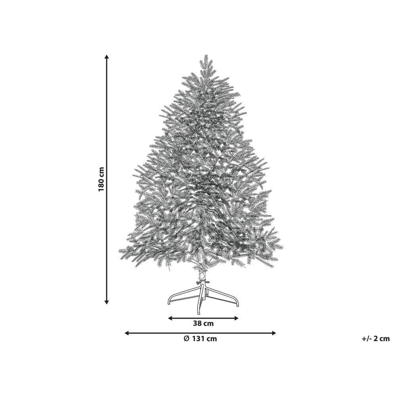 Konstgjord Snöig Julgran Brisco - 131x115x180 cm - Inredning & dekor - Julpynt & helgdekoration - Julpynt & juldekoration - Plastgran