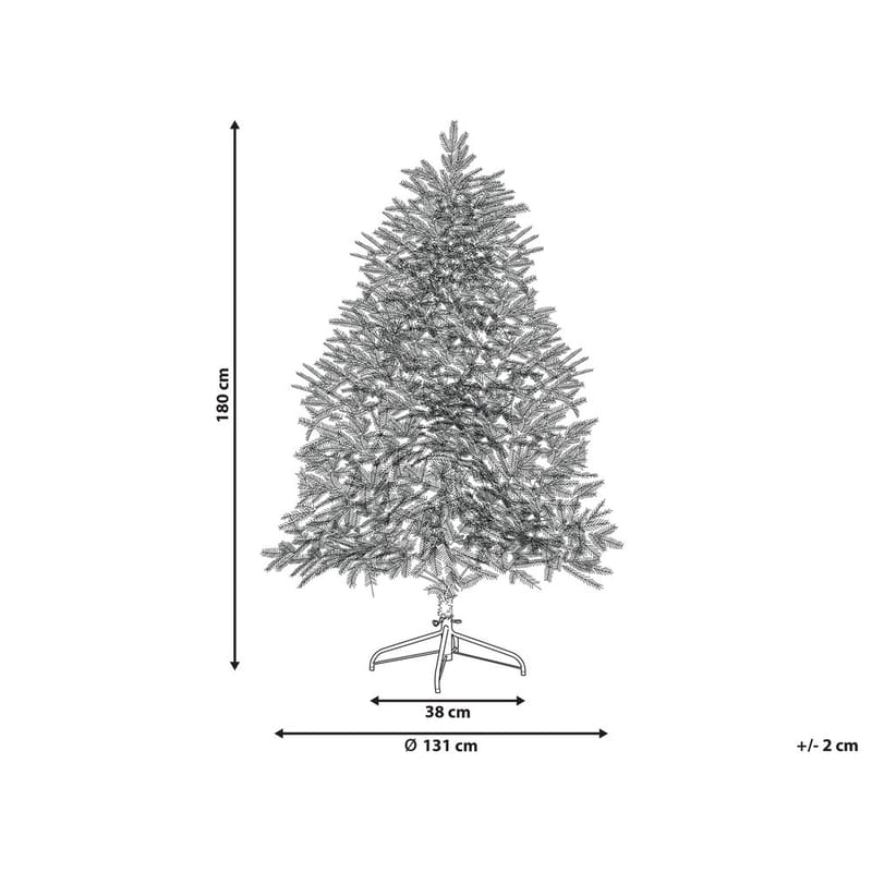 Konstgjord Snöig Julgran Brisco - 131x115x180 cm - Inredning & dekor - Julpynt & helgdekoration - Julpynt & juldekoration - Plastgran